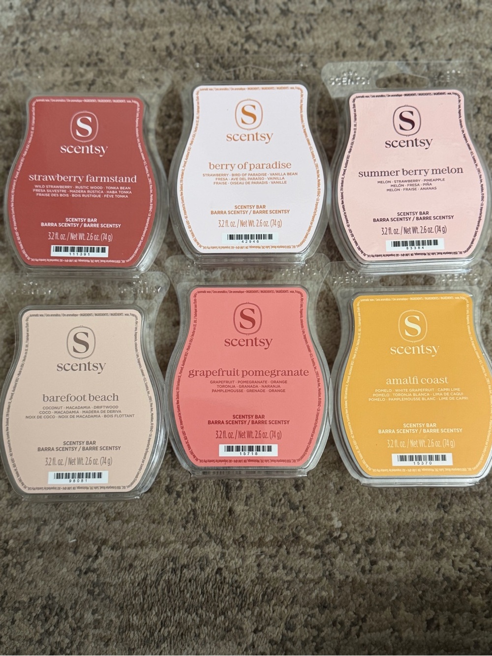 Scentsy Wax Bar Variety Pack